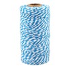 jijAcraft Blue and White Twine String, 328 Feet Christmas Bakers