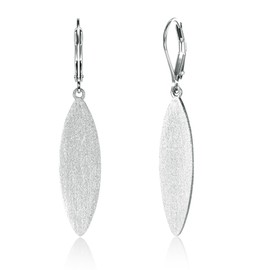 925 Sterling Silver Dangle Earrings for Women Trendy Silver Plated Drop Earrings Leverback Dangle Hypoallergenic Lightweight Handmade Dangling