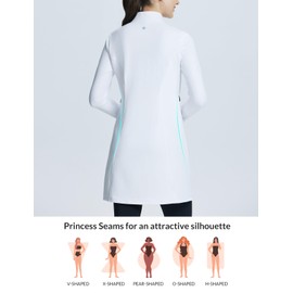 BALEAF Women's Fleece Dress Sweatshirt Winter Dress Tunic Long Warm Quarter Zip Up Pullover Jackets with Pocket Outdoor White M