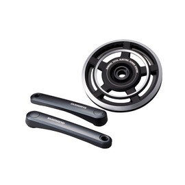 SHIMANO Steps E-Bike Bicycle Chainring - SM-CRE60 (Black/Silver - 38T W/CG (Single))