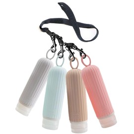 SANTREST Spray Bottles Mist Sprayer TSA Approved 3oz/ 90ml Leak Proof Portable Travel Containers with with Lanyard