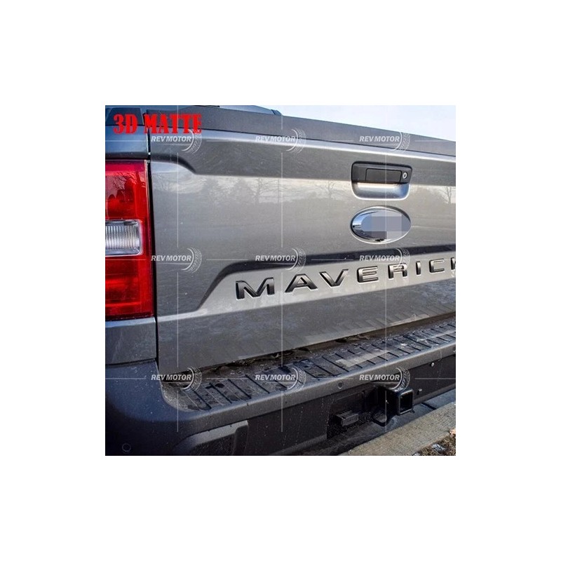 For 2022-2025 Maverick 0.3 in Matte Black Tailgate Insert Letters