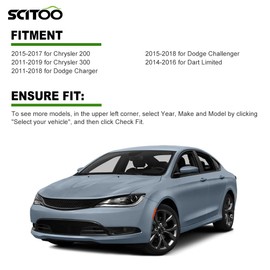 SCITOO 1 X Key Fob Shell Case for Chrysler 200 for Chrysler 300 for Dodge Charger for Dodge Challenger or Dart Limited 2011-2019