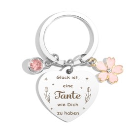 Mother's Day Gift For Auntie Gifts For Women Ramadan Gifts Keyring Birthday Gift Aunt Gift Thank You Gift For Aunt Gifts For Aunt Birthday Gift, silver