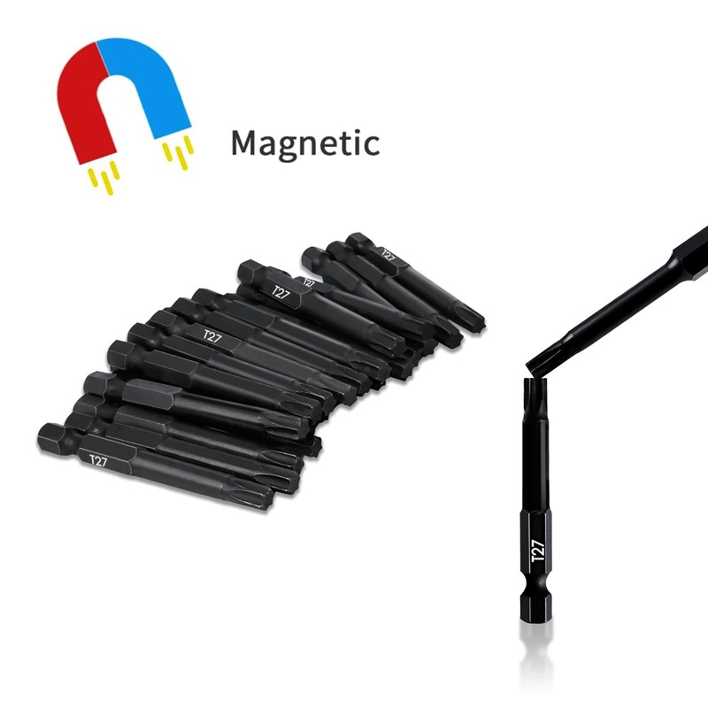 T25 Torx Bits (24 Pack - 2 Inch Impact Grade)