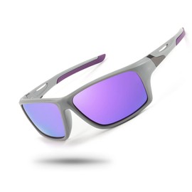 SIPHEW Polarized Sports Sunglasses for Men Women Running Cycling Sunglasses Wrap Around Lightweight Sun Glasses UV400 Protection