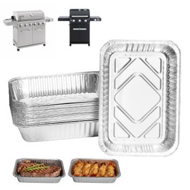 Universal grill drip pans for Monument Grills Grease Tray, Aluminum Drip Pan Liners for Monument 24367 24633 35633 25392 41847NG 17842 14633 Parts and More, Grease Liners for Gas Grills 8.4 x 5.8 Inch