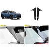TERDARAY Rear Window C Pillar Side Wing Triangle Cover Trim