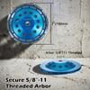 HONGUIS 7 inch Concrete Grinding Wheel,7/8"-5/8" Threaded Arbor Diamond Cup