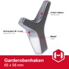 Gedotec Marion Double Coat Hook Square Matt Chrome Coat Hook
