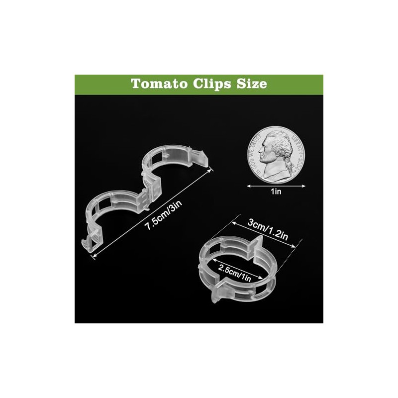 120-Pack Durable Plant Clips for Climbing Plants & Vegetables