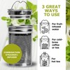 Mosajoy Tea Bottle Bamboo Tumbler with Infuser BPA Free Double