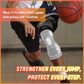 Knee Brace for Women Man, Compression Knee Sleeve with Patella Pad Bilateral Stabilizers, Knee Support for Meniscus Tear, Weightlifting, Arthritis Pain