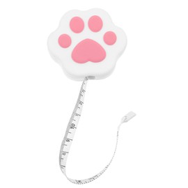 Tofficu Cinta Métrica De Garra De Gato Suave Retráctil Linda De Bolsillo Goma Blanda Niño Moda Garra Rosa