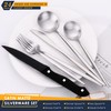 Stapava 24 Pieces Matte Silverware Set with Steak Knives, Stainless