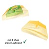 Rekord Leaf Rake (Plastic, Yellow) with 26 Prongs and 60