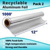 IDL Packaging 12" x 1000' El Dorado Aluminum Foil Roll