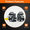 VEELECP Left & Right Hood Latch Lock Assembly Compatible with
