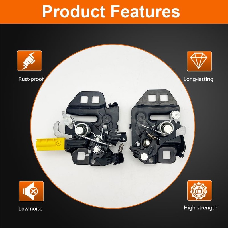 VEELECP Left & Right Hood Latch Lock Assembly Compatible with