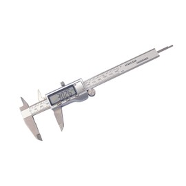 HFS(R) Digital Caliper 5.9 inches (150 mm), Stainless Steel, Accuracy 0.00008 inch (0.02 mm), LCD Display, Inner Diameter, Depth, Steps, Measuring, Storage Case, Measuring Tool, Precision Work, DIY,