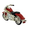 Miniature Red Indian Style Motorbike Novelty Collectors Clock - 9497Red