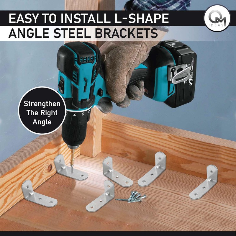 OMIDEAS 15 x Angle Bracket (30 x 60 x 25)
