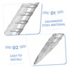 Outanaya 4PCS Heavy Duty Steel Tent Stakes Galvanized Ground Pegs
