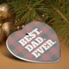 GRAPHICS & MORE Best Dad Ever Red Black Plaid Heart-Shaped