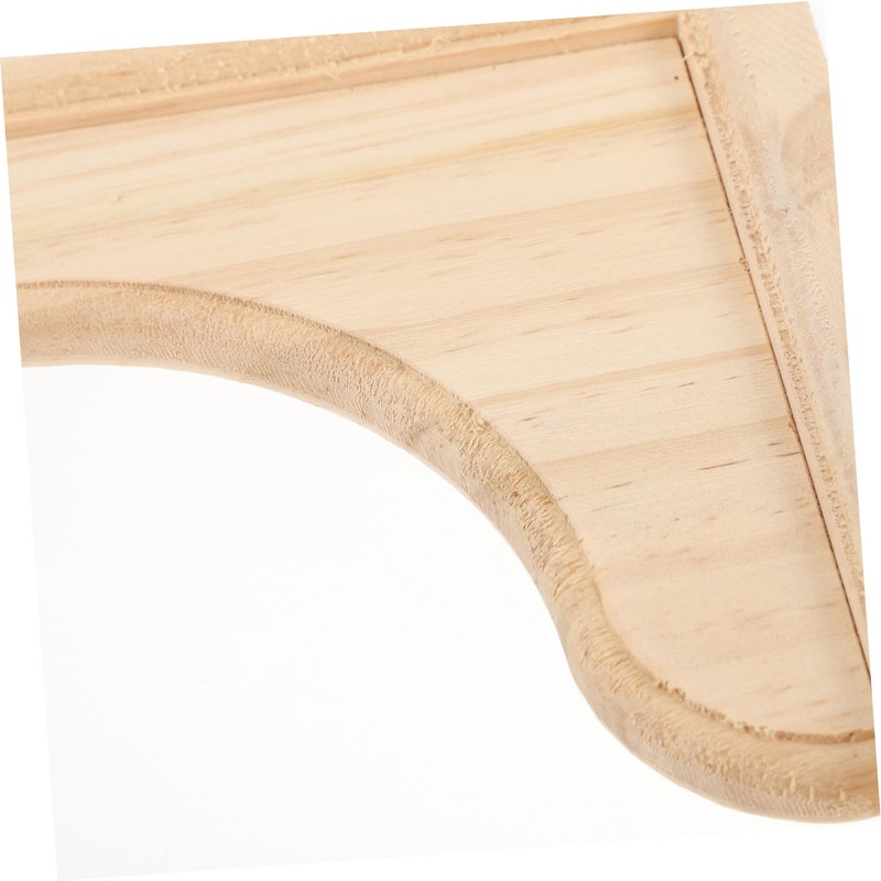 NAMOARLY Triangular Wooden Wall Shelf Brackets Decorative Support for Floating