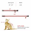Unbranded Adjustable Reflective Nylon Cat Collar Bell For kitten Small