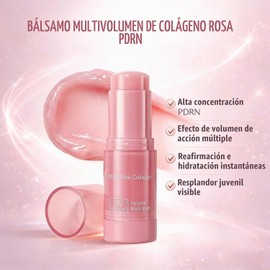 Barra Facial Antiedad PDRN Pink Collagen Volume - Bálsamo Multiusos para Contorno de Ojos, Cuello, Frente y Líneas de Expresión - Reafirmante y Lifting con Polidesoxirribonucleótido (PDRN) y Potenciador de Colágeno - Aporta Volumen y Firmeza (1 pza)