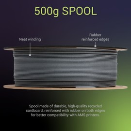 Polymaker Fiberon PPS-GF20 Filament 1.75mm 0.5kg Spool, Extreme Heat Resistance, Electrically Insulating, UL94 V0 Flame Retardant, Chemical Resistant, Ideal for Housings, Fixtures & Automotive Parts