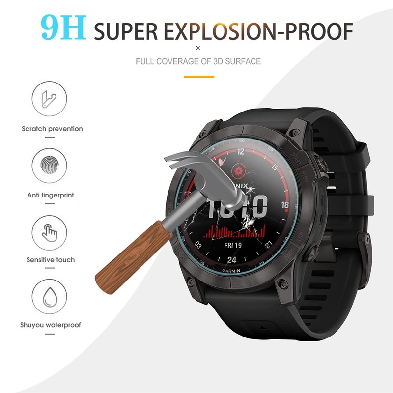 Suoman 4-Pack Screen Protector for Garmin Fenix 8 51mm/ for