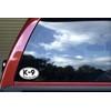 StickerTalk Oval K-9 Working Dog Vinyl Sticker, 5 inches by
