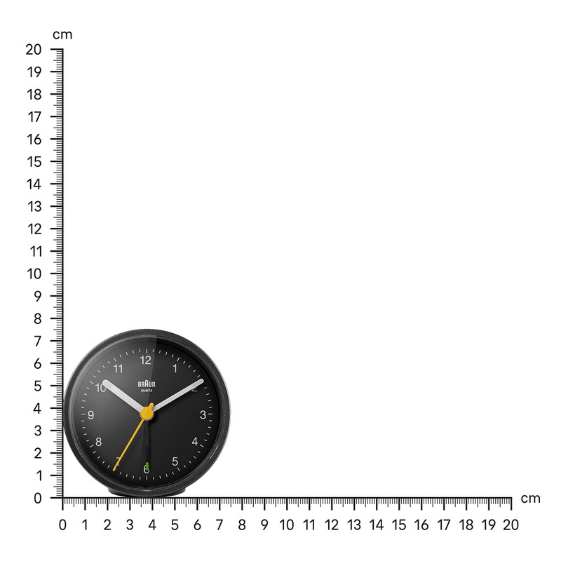 Braun Classic Analogue Clock with Snooze and Light, Quiet Quartz