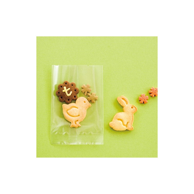 OB-402 Food Compatible Bags, Plain French Clear, Side Seals-402 (100