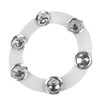 Drum Hi Hat Ring Bell Silicone Double Rows 6 Pieces