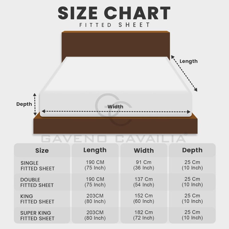 Plain Dyed Bedding Bedsheet, Ultra Soft 4Ft Fitted Bed Sheet,