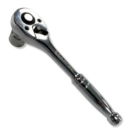 Eclipse Professional Tools EMRH14 ¼ All Metal Square Drive Ratchet Handle - Chrome Vanadium Steel, 72 Teeth, Quick Release, Durable for Tightening & Loosening Nuts & Bolts