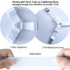 Siaomo Bed Sheet Fasteners Straps - 2 Way Adjustable Crisscross