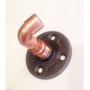 Industrial Copper Pipe Wall Hook and/or Curtain tie Back
