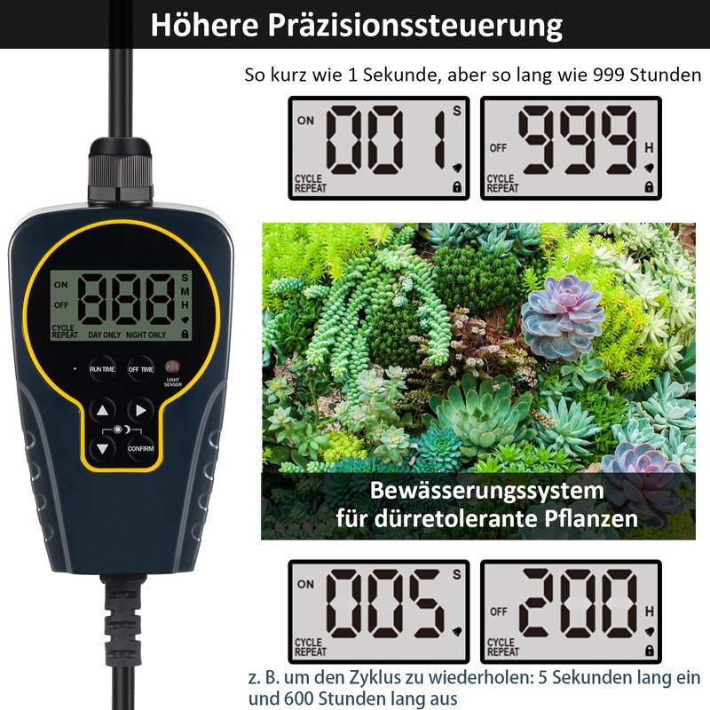 NOVKIT Timer Socket for Outdoor Use with Short/Long Interval Cycle