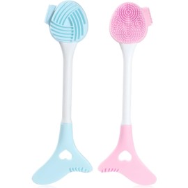 2 paquetes de silicona cara Scrubber Exfoliator, aplicador de cepillo de máscara Facial, cepde limpieza Facial, cepillo de limpieza de poros, cepillo de limpieza de poros para la cara