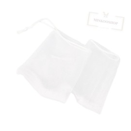 Minku Shop Soap Bag Net Soap Bubble Net 2pcs Piece Soap Savings Soap Net / 민쿠샵 비누주머니망 비누 거품망 2개입 조각비누모아쓰는비누망