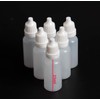 Bezall 50Pcs 15ml Plastic Empty Squeezable Dropper Bottles Eye Liquid
