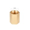 sourcing map Brass Pipe Fitting, 1/4 Inch G Female Thread,