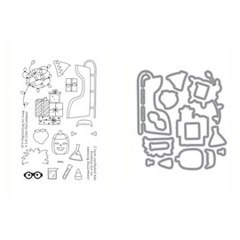 Ellen Hutson, Essentials by Ellen, Bear Ware 5 Stamp & Die Set Combo (Coordinates with All Inside Stamp Set - Sold Separately), Stamping, Papercrafts, Card Making, Scrapbooking, DIY