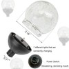 Solar Powered Glass Ball+Accessories - for Solar Wind Spinner Replacement