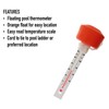 Floating Water Thermometer to Easily Read Water Temperature - Great