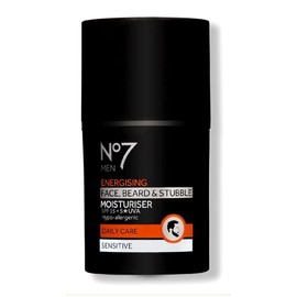 No7 Men Energising Face Beard & Subble Moisturiser Sensitive 50ml